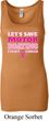 Ladies Breast Cancer Tanktop Motor Boating Longer Length Tank Top