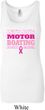 Ladies Breast Cancer Tanktop Motor Boating Longer Length Tank Top