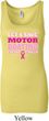 Ladies Breast Cancer Tanktop Motor Boating Longer Length Tank Top