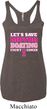 Ladies Breast Cancer Tanktop Motor Boating Tri Blend Racerback Tank