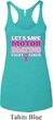 Ladies Breast Cancer Tanktop Motor Boating Tri Blend Racerback Tank