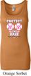 Ladies Breast Cancer Tanktop Protect 2nd Base Longer Length Tank Top