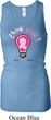 Ladies Breast Cancer Tanktop Think Pink Longer Length Racerback Tank