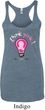 Ladies Breast Cancer Tanktop Think Pink Tri Blend Racerback Tank Top