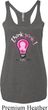 Ladies Breast Cancer Tanktop Think Pink Tri Blend Racerback Tank Top