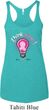 Ladies Breast Cancer Tanktop Think Pink Tri Blend Racerback Tank Top