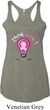 Ladies Breast Cancer Tanktop Think Pink Tri Blend Racerback Tank Top