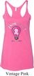 Ladies Breast Cancer Tanktop Think Pink Tri Blend Racerback Tank Top