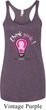 Ladies Breast Cancer Tanktop Think Pink Tri Blend Racerback Tank Top