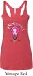 Ladies Breast Cancer Tanktop Think Pink Tri Blend Racerback Tank Top