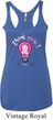 Ladies Breast Cancer Tanktop Think Pink Tri Blend Racerback Tank Top