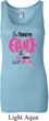 Ladies Breast Cancer Tanktop Yes, They're Fake Longer Length Tank Top