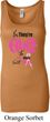 Ladies Breast Cancer Tanktop Yes, They're Fake Longer Length Tank Top