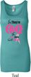 Ladies Breast Cancer Tanktop Yes, They're Fake Longer Length Tank Top