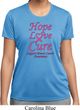 Ladies Breast Cancer Tee Hope Love Cure Dry Wicking T-shirt