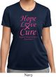 Ladies Breast Cancer Tee Hope Love Cure Dry Wicking T-shirt