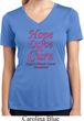 Ladies Breast Cancer Tee Hope Love Cure Dry Wicking V-neck