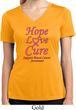 Ladies Breast Cancer Tee Hope Love Cure Dry Wicking V-neck