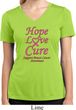 Ladies Breast Cancer Tee Hope Love Cure Dry Wicking V-neck