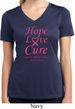 Ladies Breast Cancer Tee Hope Love Cure Dry Wicking V-neck
