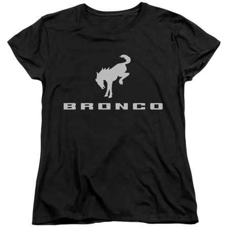 Women's New Ford Bronco Logo T-shirt - Black