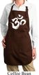 Ladies Brushstroke Aum Full Length Apron with Pockets