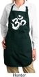 Ladies Brushstroke Aum Full Length Apron with Pockets