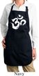 Ladies Brushstroke Aum Full Length Apron with Pockets