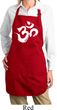 Ladies Brushstroke Aum Full Length Apron with Pockets
