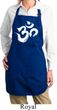 Ladies Brushstroke Aum Full Length Apron with Pockets