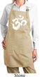 Ladies Brushstroke Aum Full Length Apron with Pockets