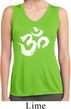 Ladies Brushstroke Aum Sleeveless Moisture Wicking Tee