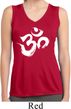 Ladies Brushstroke Aum Sleeveless Moisture Wicking Tee