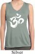 Ladies Brushstroke Aum Sleeveless Moisture Wicking Tee