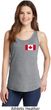 Ladies Canada Tank Top Canadian Flag Pocket Print Tanktop