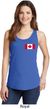 Ladies Canada Tank Top Canadian Flag Pocket Print Tanktop