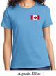 Ladies Canada Tee Canadian Flag Pocket Print T-shirt