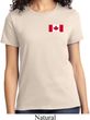 Ladies Canada Tee Canadian Flag Pocket Print T-shirt
