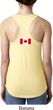 Ladies Canadian Flag Back Print Ideal Racerback
