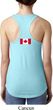Ladies Canadian Flag Back Print Ideal Racerback