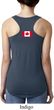 Ladies Canadian Flag Back Print Ideal Racerback