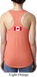 Ladies Canadian Flag Back Print Ideal Racerback
