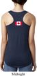 Ladies Canadian Flag Back Print Ideal Racerback