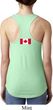 Ladies Canadian Flag Back Print Ideal Racerback