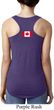 Ladies Canadian Flag Back Print Ideal Racerback