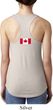 Ladies Canadian Flag Back Print Ideal Racerback