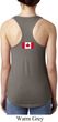 Ladies Canadian Flag Back Print Ideal Racerback