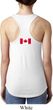 Ladies Canadian Flag Back Print Ideal Racerback