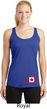 Ladies Canadian Flag Bottom Print Dry Wicking Racerback