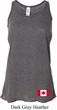 Ladies Canadian Flag Bottom Print Flowy Racerback